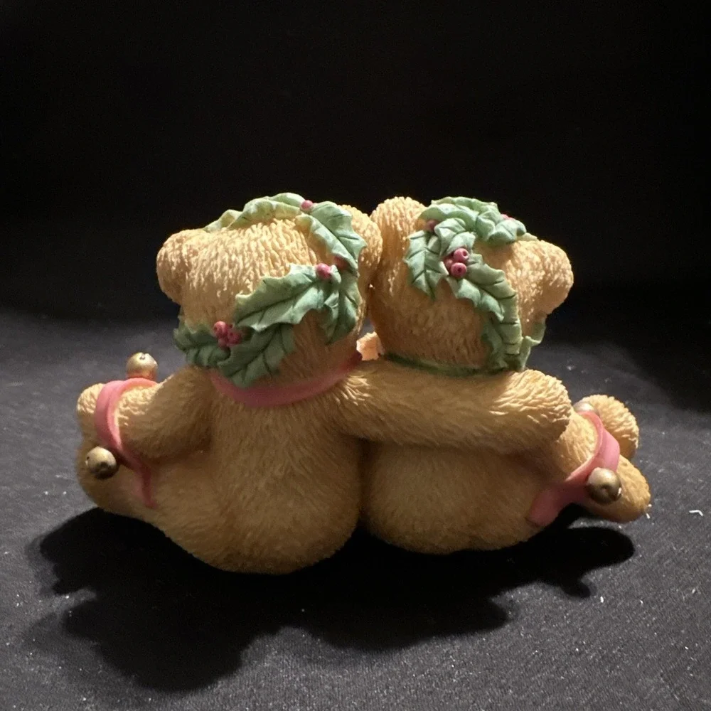 1998‎ CHERISHED TEDDIES RING IN THE HOLIDAYS WITH ME Double FIGURINE 466301